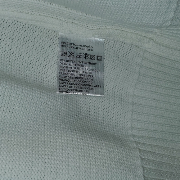 Daily Sport Women's Off White Crew Neck Sweater - Picture 5 of 6